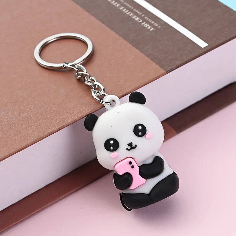 Porte-clé Kawaii - Panda Rose