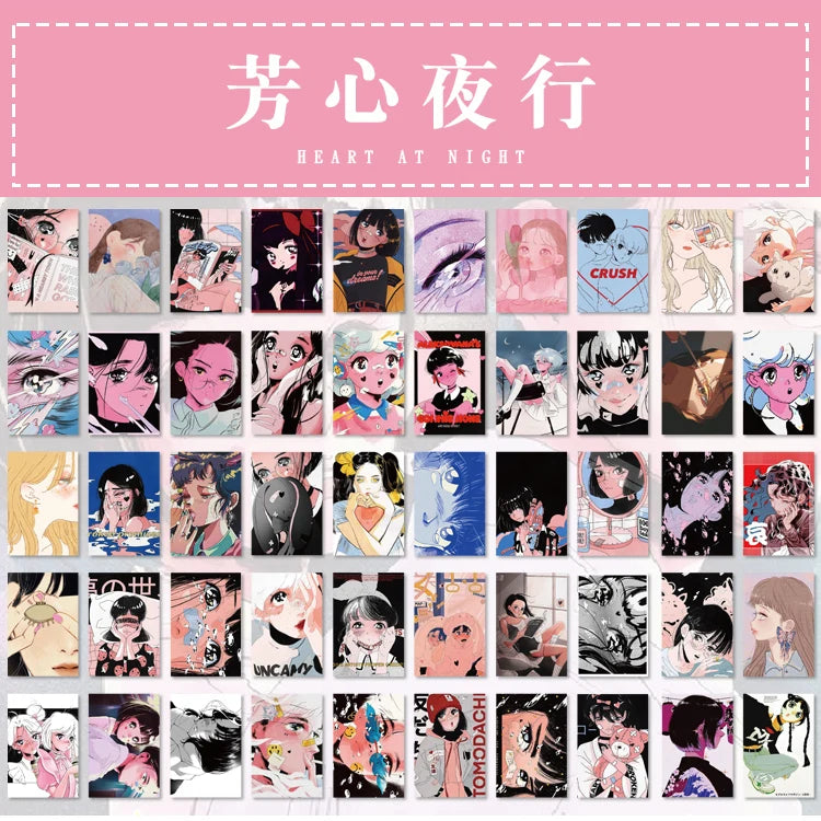 Yoofun 50pcs Kawaii Stickers Japanese Washi Paper Sticker Cartoon Sticker for Scrapbooking Journals Cute Stationery e
