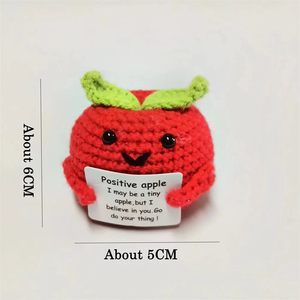 Mini fruit/légume fait main Kawaii Pomme contente