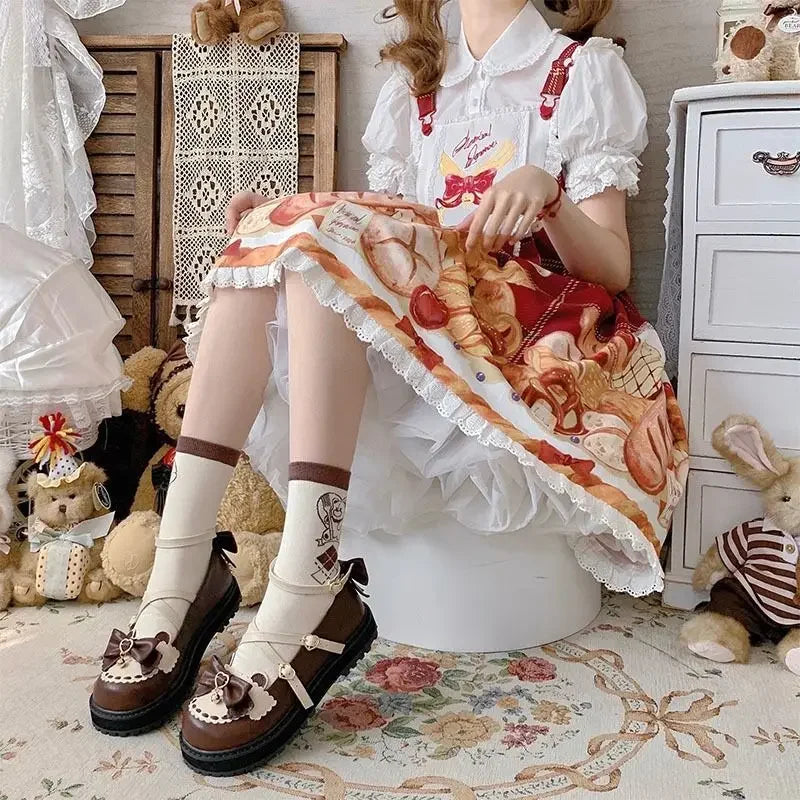 Chaussures Kawaii Noeud Papillon - Sandales Lolita à Plateforme