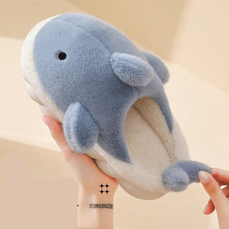 Chaussons Kawaii Requin - Pantoufles Hiver Confortable