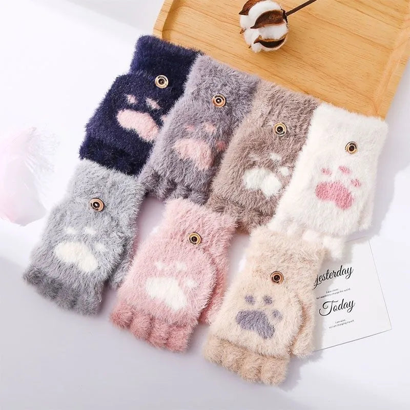 Mitaines Kawaii Patte de Chat