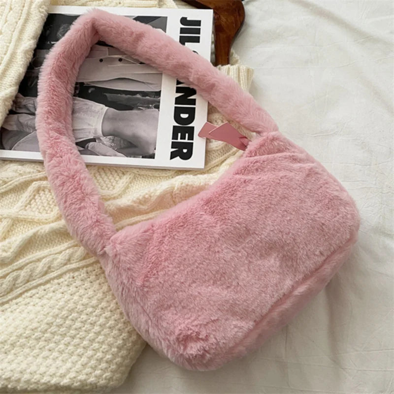 Sac à Bandoulière en Peluche