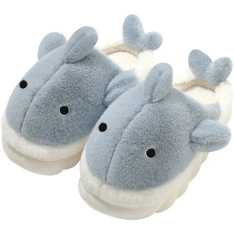 Chaussons Kawaii Requin - Pantoufles Hiver Confortable