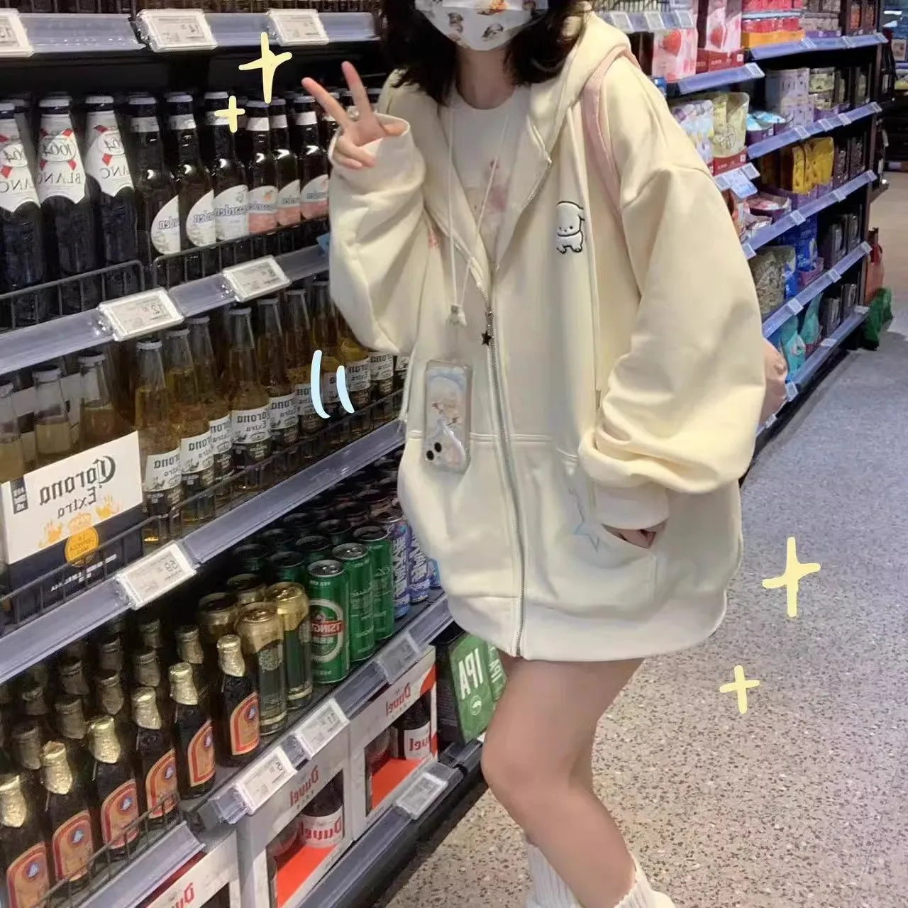 Hoodie Kawaii - Zip up