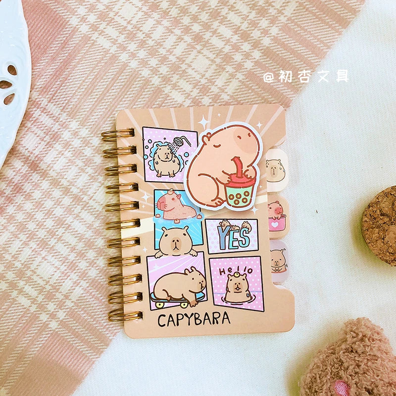 Carnet Journal Kawaii Capybara - Accessoire de Papeterie Adorable Univers Kawaii Cahier #1