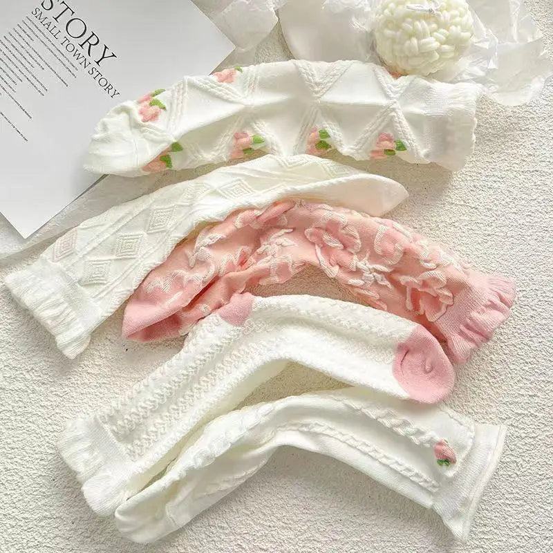 Set de 5 Paires de Chaussettes Kawaii Lolita
