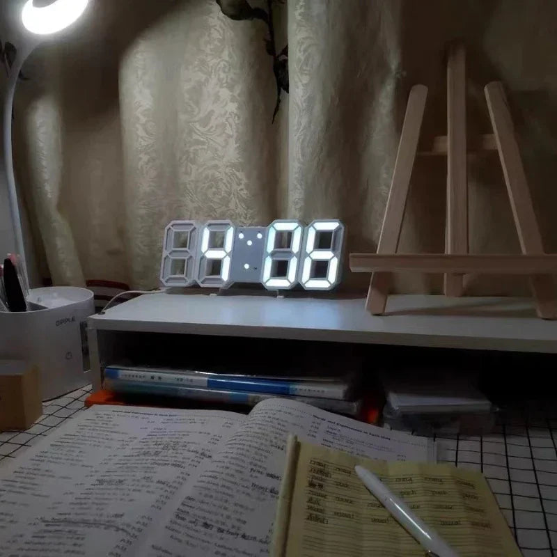 Horloge Digitale Kawaii LED 3D – Décoration Moderne pour Bureau et Chambre