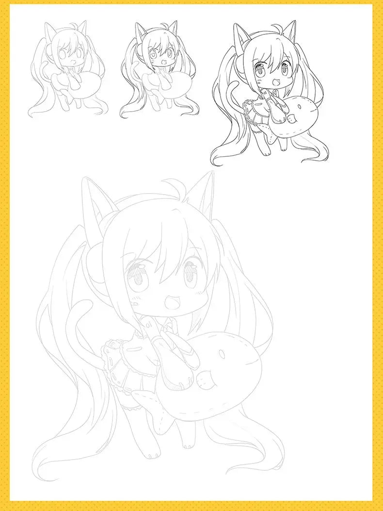 Livre de Dessin et Coloriage Manga Kawaii