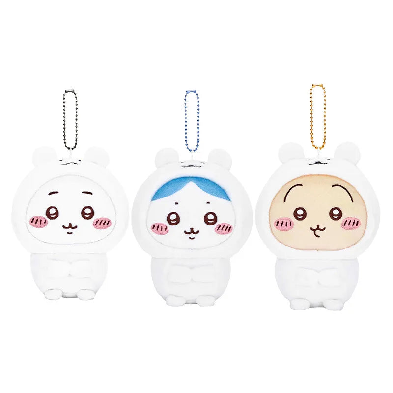 Porte-Clés Peluche Kawaii Chiikawa, Hachiware, Usagi