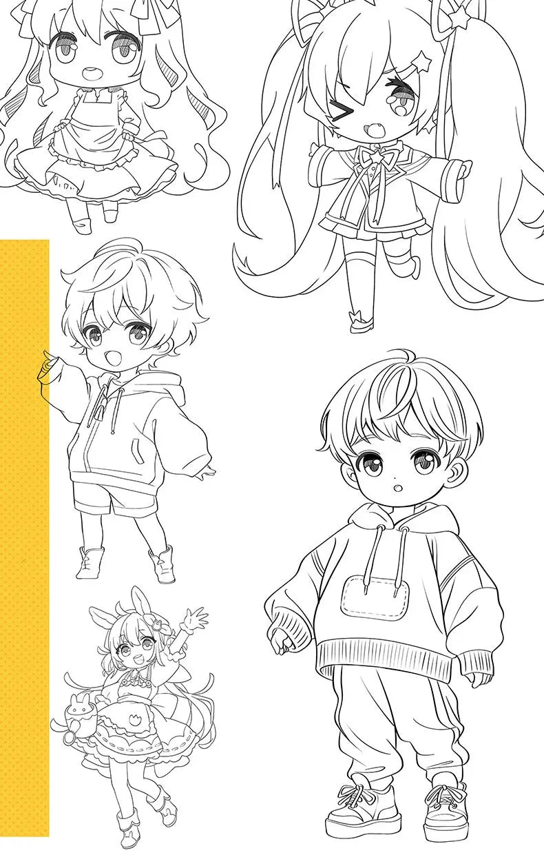 Livre de Dessin et Coloriage Manga Kawaii
