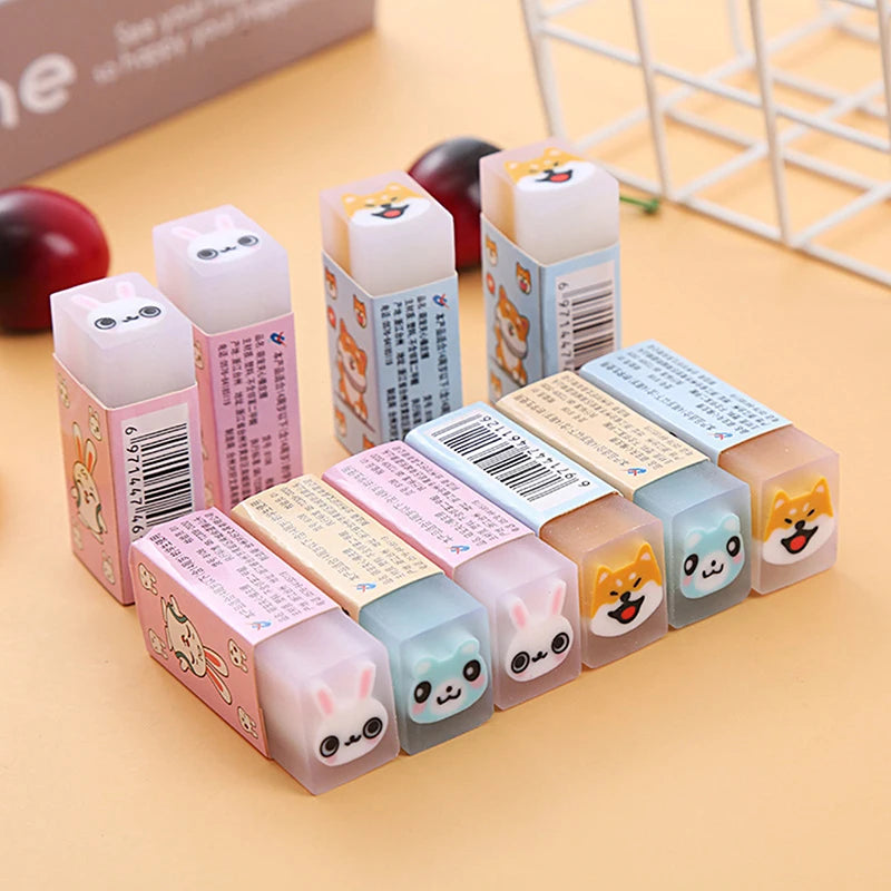 Gomme Kawaii - Animaux Lapin Ours Renard