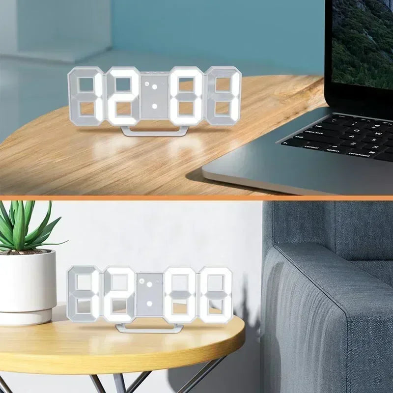 Horloge Digitale Kawaii LED 3D – Décoration Moderne pour Bureau et Chambre