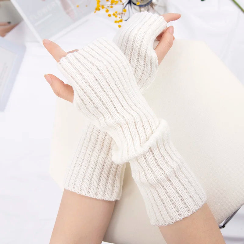 Mitaines Longues Blanc Taille unique