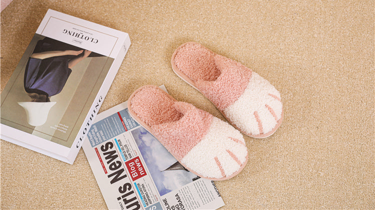 Chaussons Kawaii d'Hiver - Pattes de Chat Douces et Chaudes