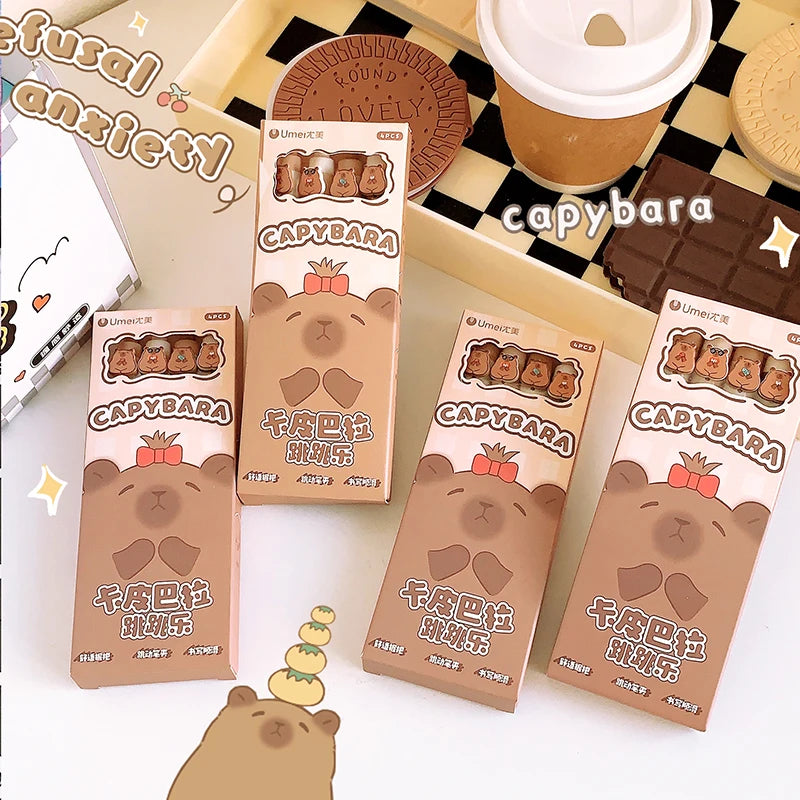 Stylo Gel Effaçable Kawaii - Capybara