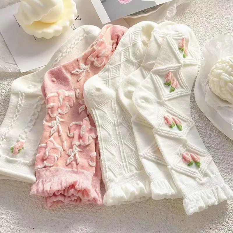 Set de 5 Paires de Chaussettes Kawaii Lolita
