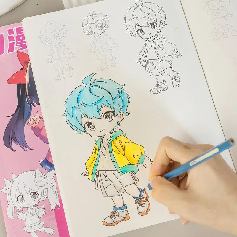Livre de Dessin et Coloriage Manga Kawaii