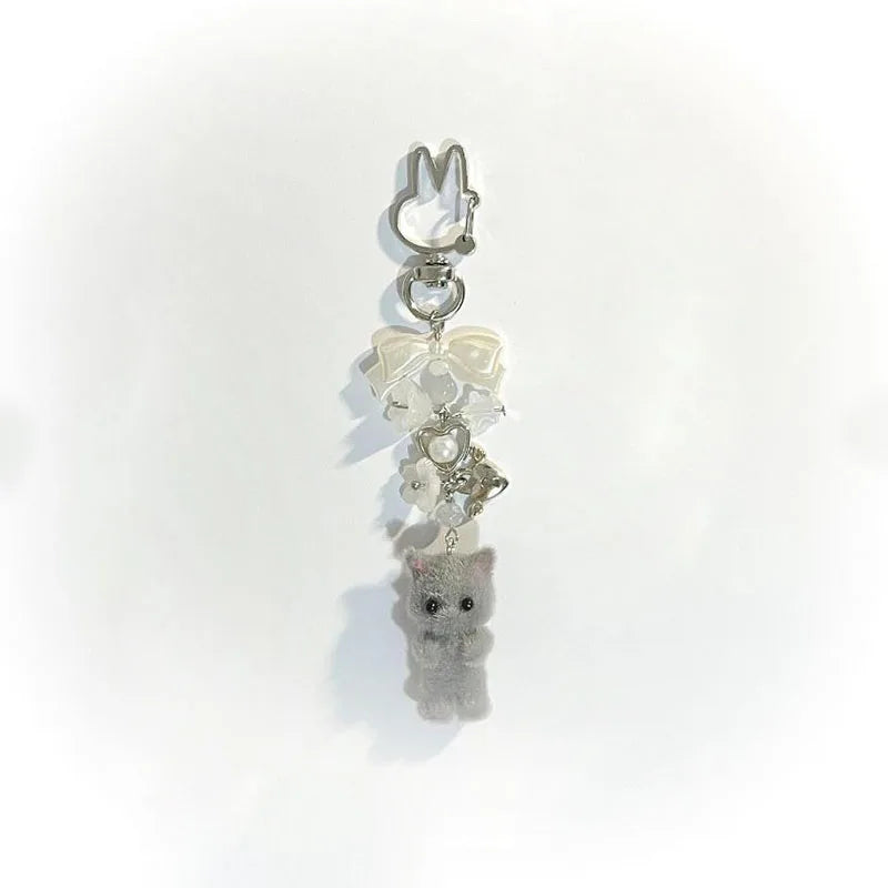 Kawaii Fluffy Kitten Keychain