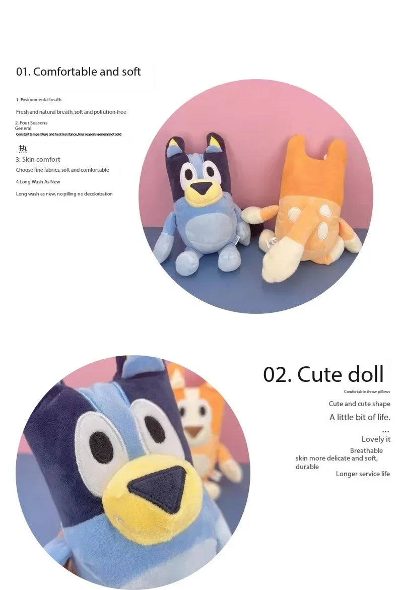 Peluche Kawaii Bluey & Bingo