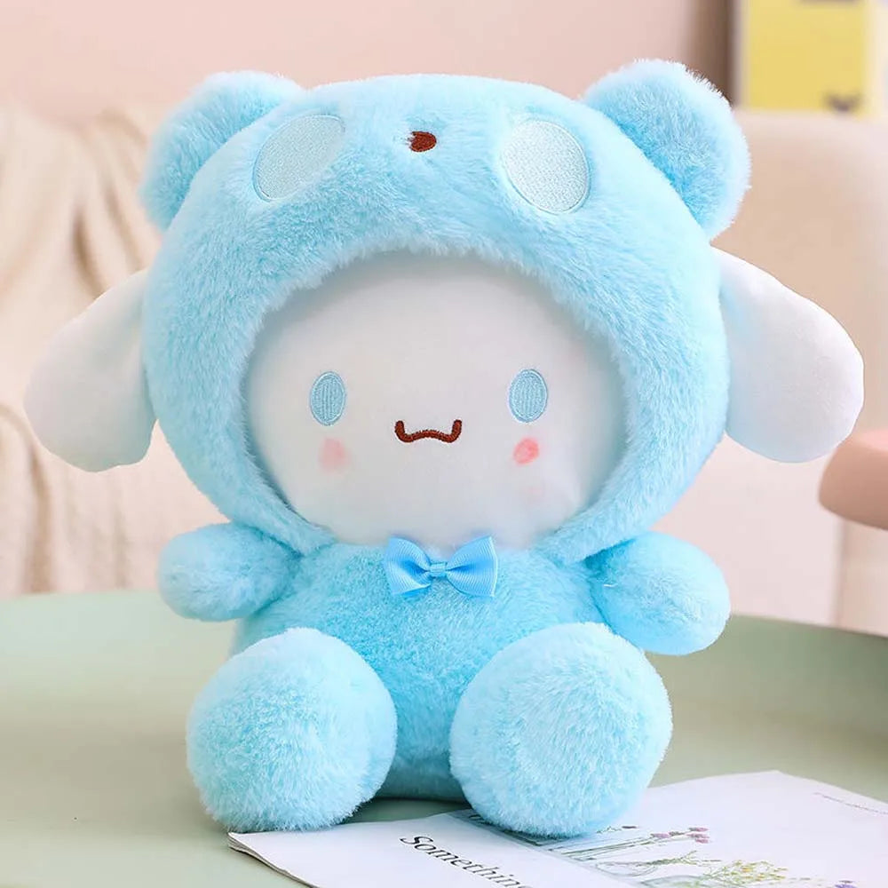 25Cm Kawaii Sanrio Plush Doll Toy Cute Hello Kitty Cinnamoroll My Melody Kuromi Pochacco Lovely Anime peluche Toys Gift For Kids Cinnamoroll C