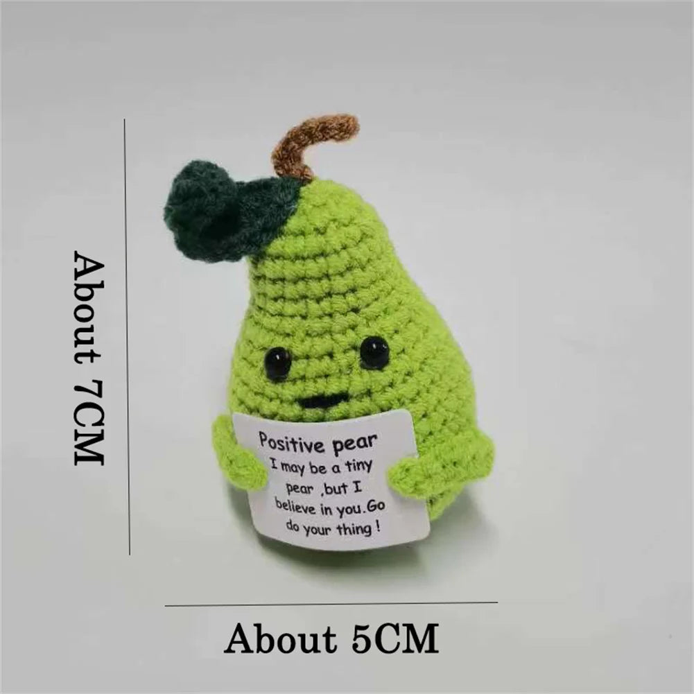 Mini fruit/légume fait main Kawaii Poire contente