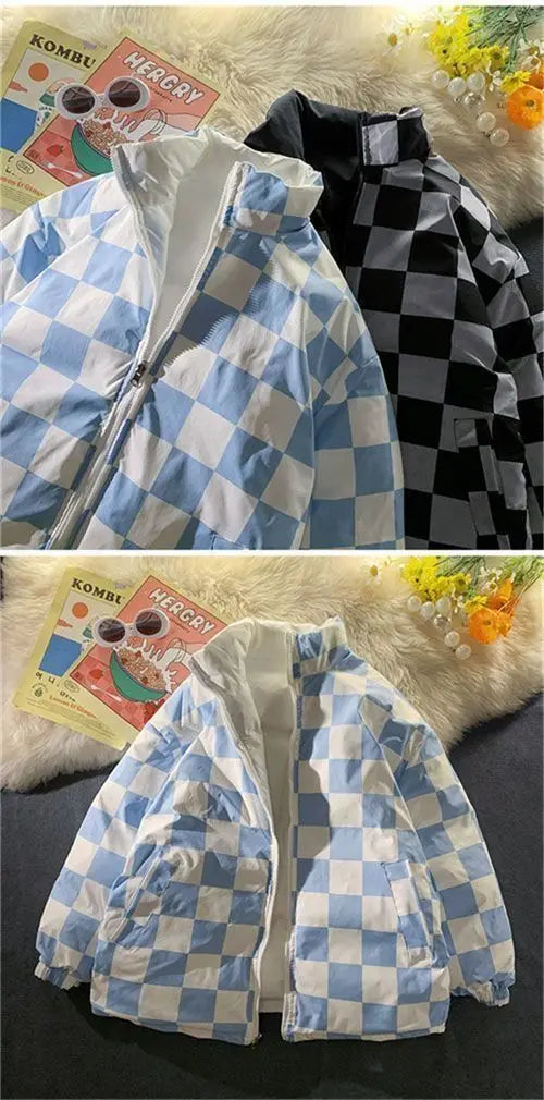 Veste Kawaii Réversible avec Broderie – Manteau Hiver