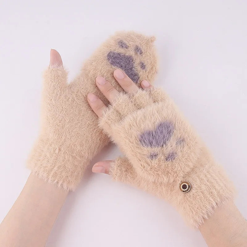 Mitaines Kawaii Patte de Chat