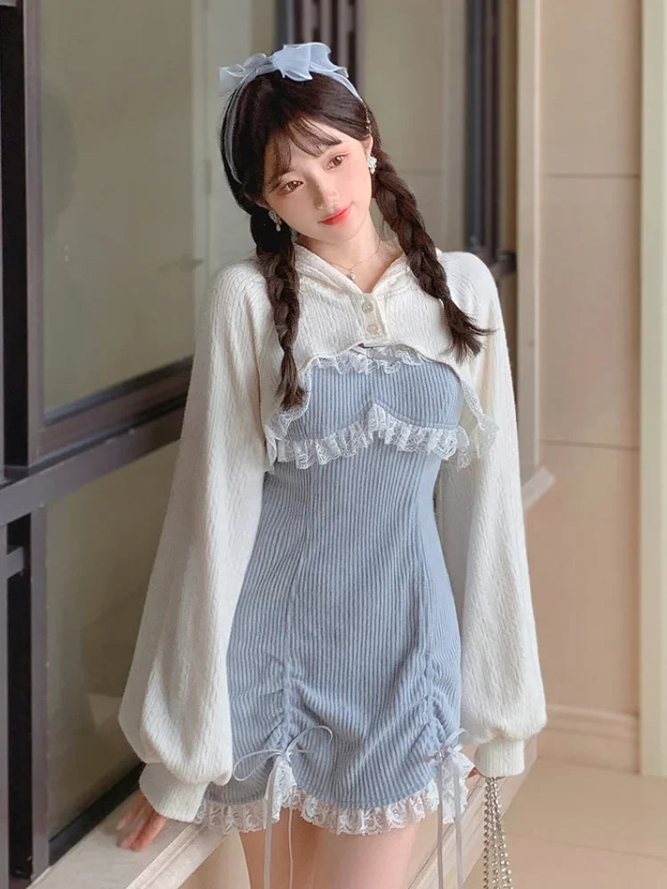 Robe Kawaii avec Sa Veste Assortie - Style Lolita