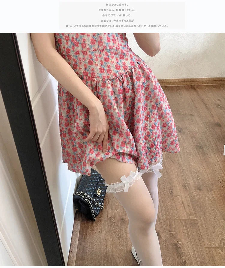 Chaussettes Hautes Lolita Japonaises, Dentelle Kawaii