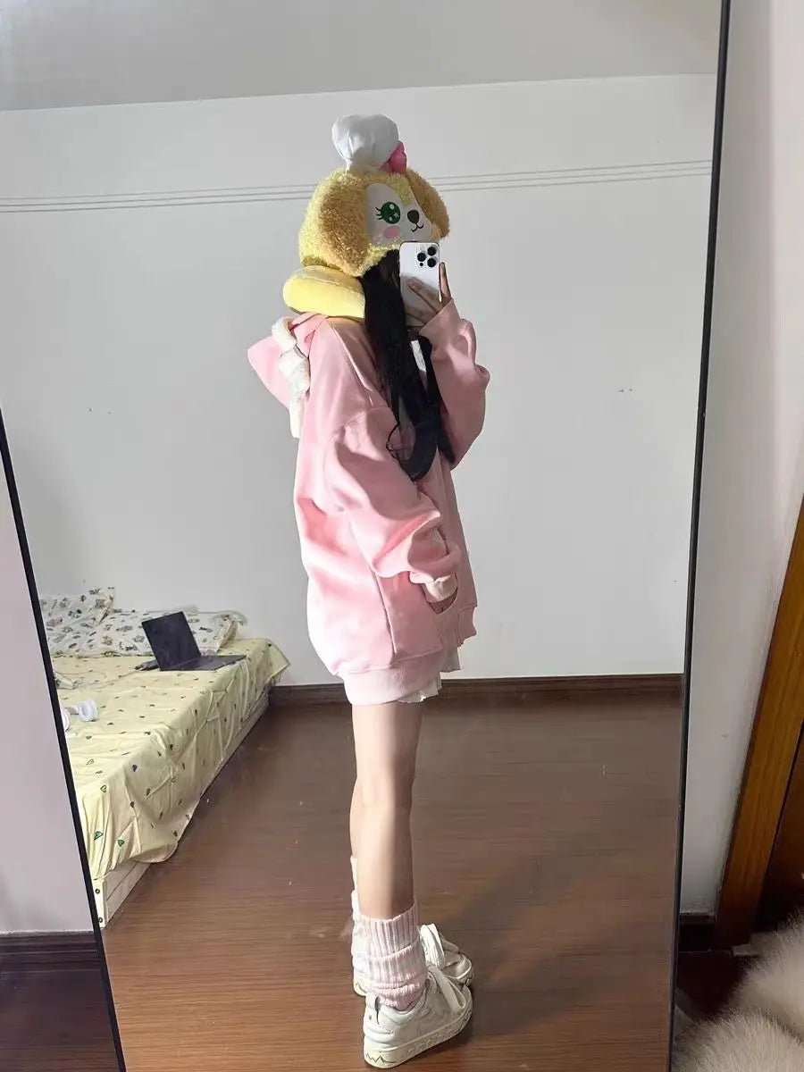 Veste Kawaii Oversize avec Ailes d'Ange