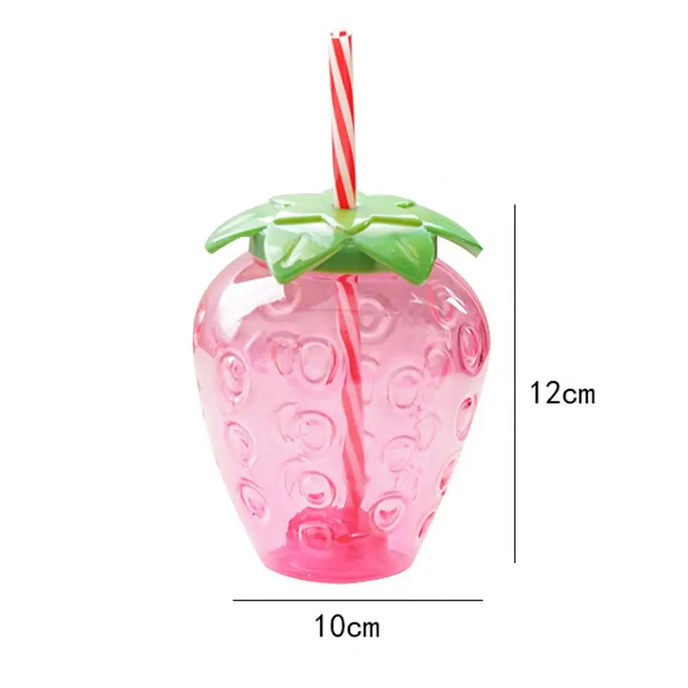 Gourde Kawaii Fraise 500ML - Bouteille avec Paille