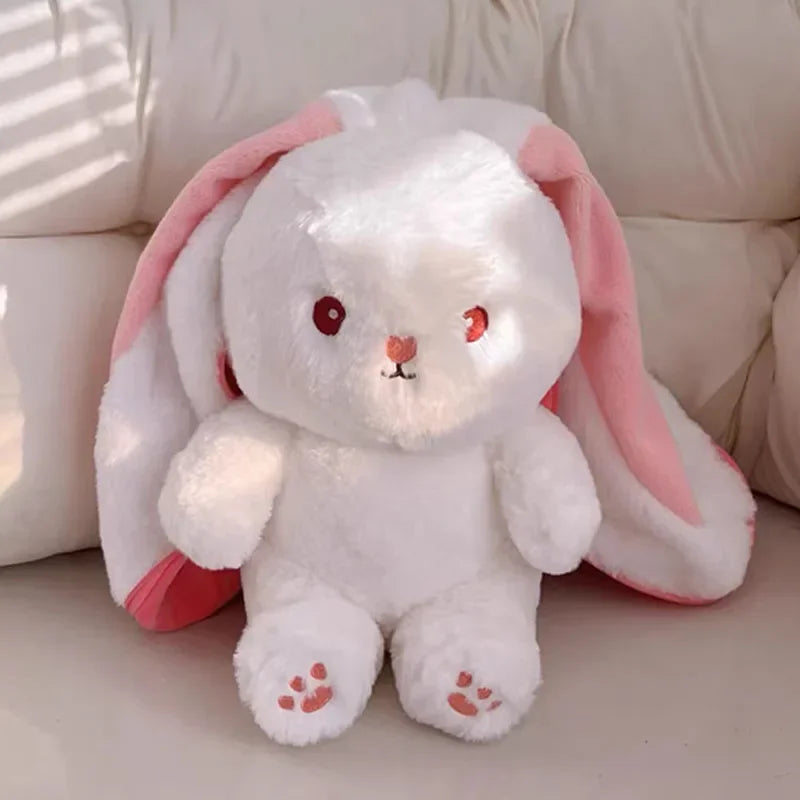 Peluche Kawaii Lapin Transformable en Fraise et Carotte