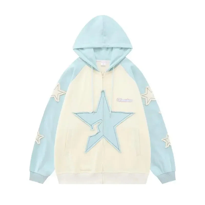 Veste Kawaii Étoilée – Hoodie Campus