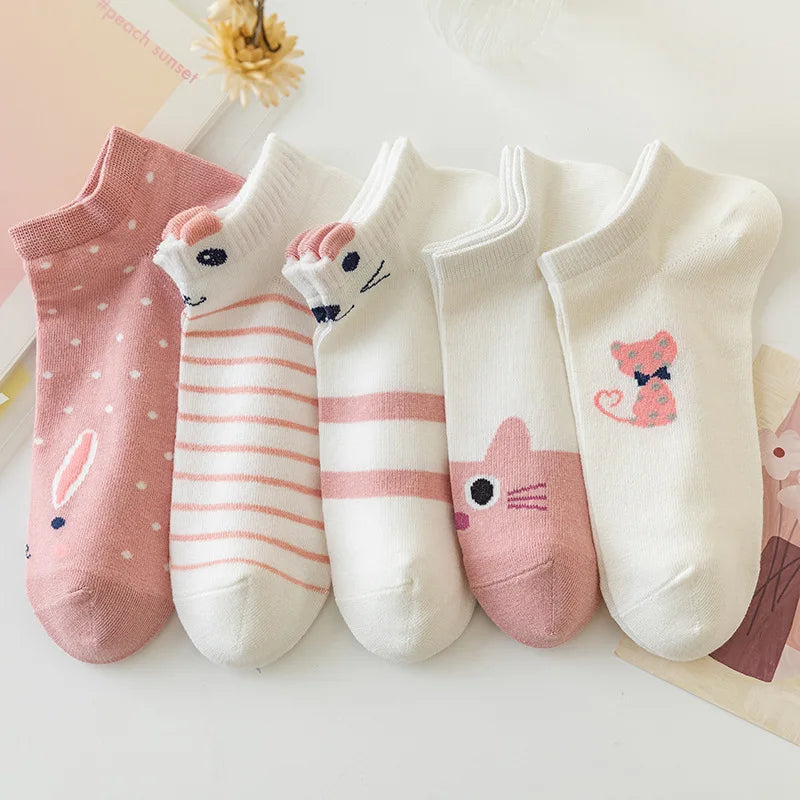 Set de 5 Paires de Chaussettes Kawaii Lolita