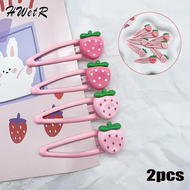 Pinces à Cheveux Roses Kawaii