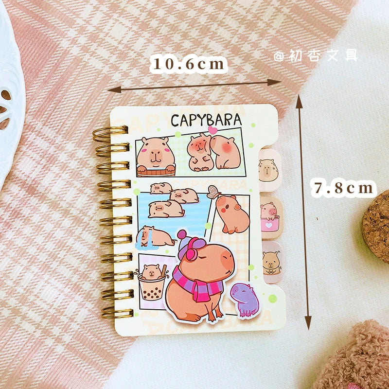 Carnet Journal Kawaii Capybara - Accessoire de Papeterie Adorable Univers Kawaii Cahier #2