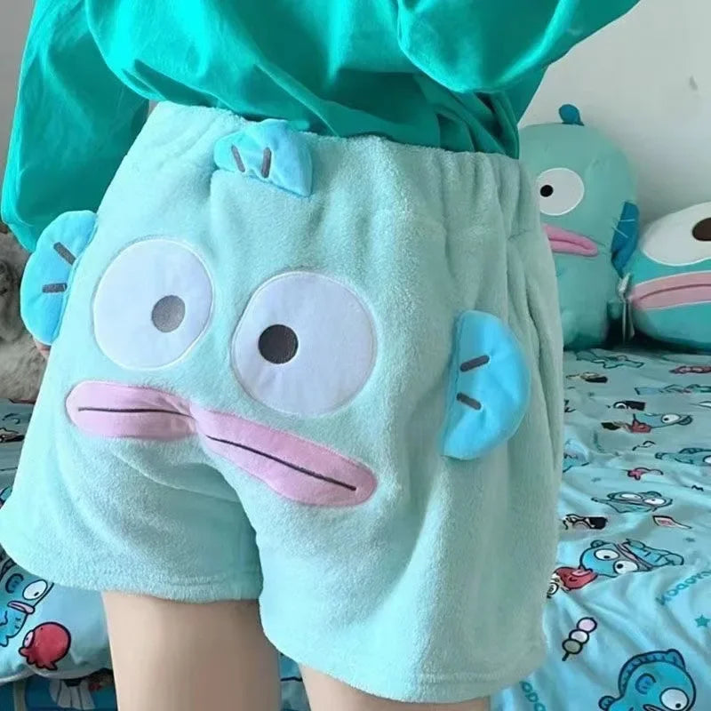 Shorts Kawaii Hangyodon en Peluche Douce