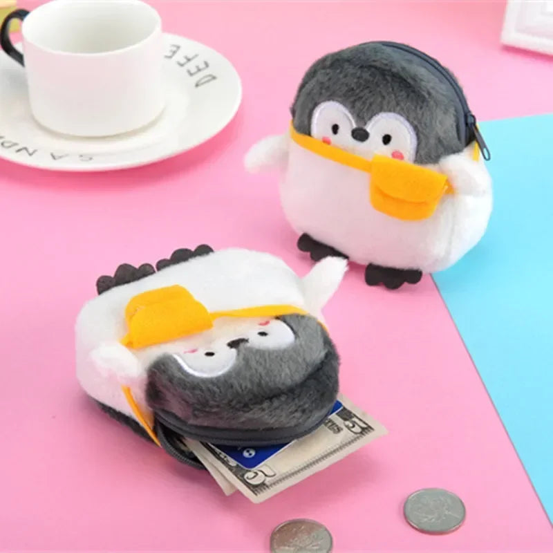 Mini Portefeuille Kawaii en Peluche Poulet