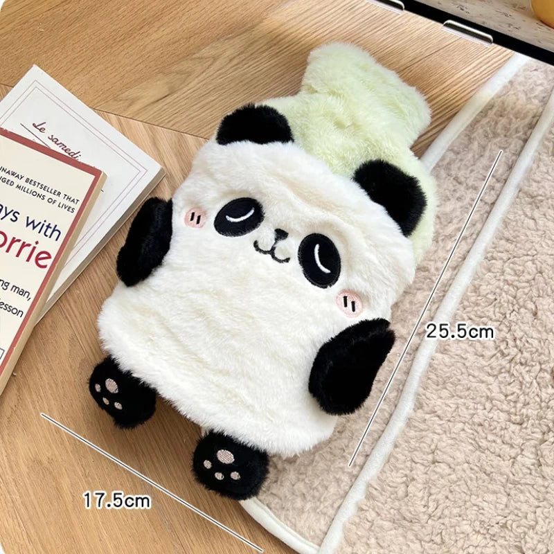 Bouillotte Kawaii avec Peluche Noir et Blanc (750ml)