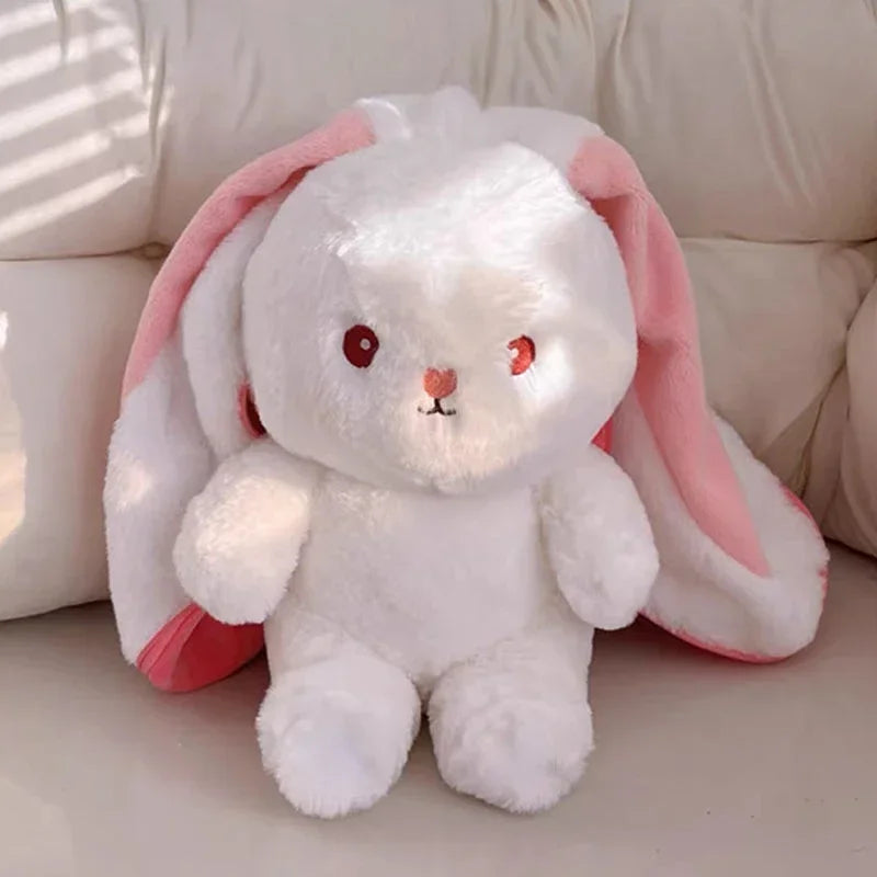 Peluche Kawaii Lapin Transformable en Fraise et Carotte