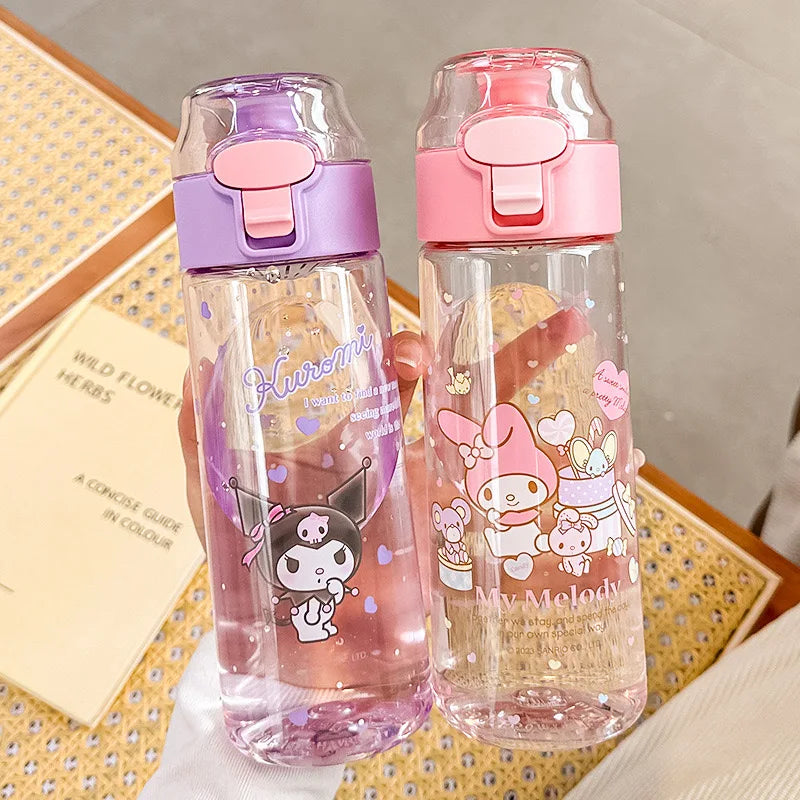 Gourde Kawaii Sanrio - Bouteille Cinnamoroll & Kuromi 550ML