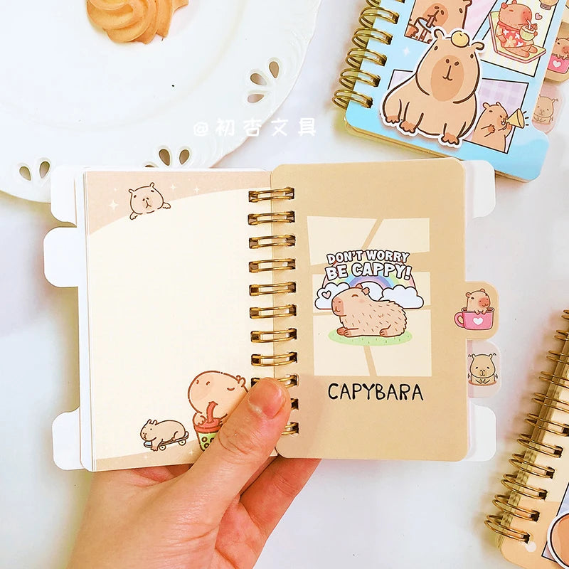 Carnet Journal Kawaii Capybara - Accessoire de Papeterie Adorable