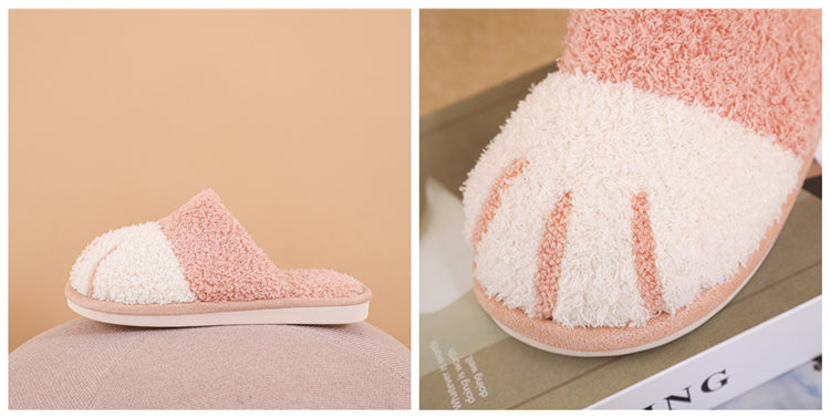 Chaussons Kawaii d'Hiver - Pattes de Chat Douces et Chaudes