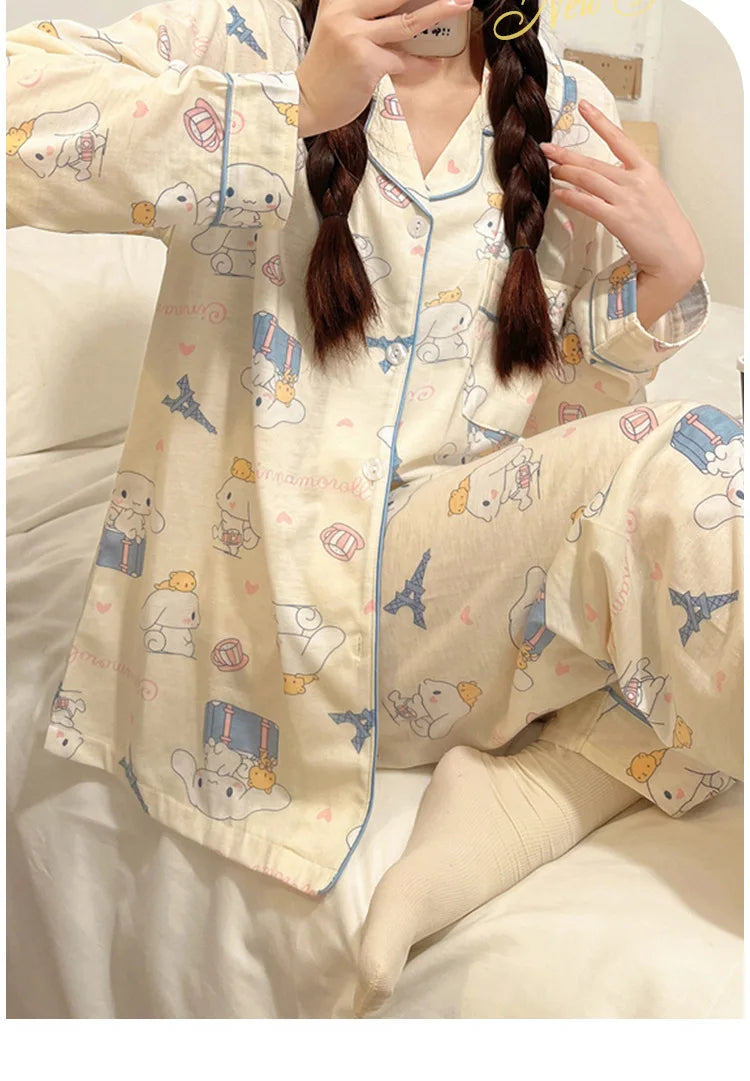 Pyjama Kawaii Cinnamoroll - Ensemble Doux et Confortable