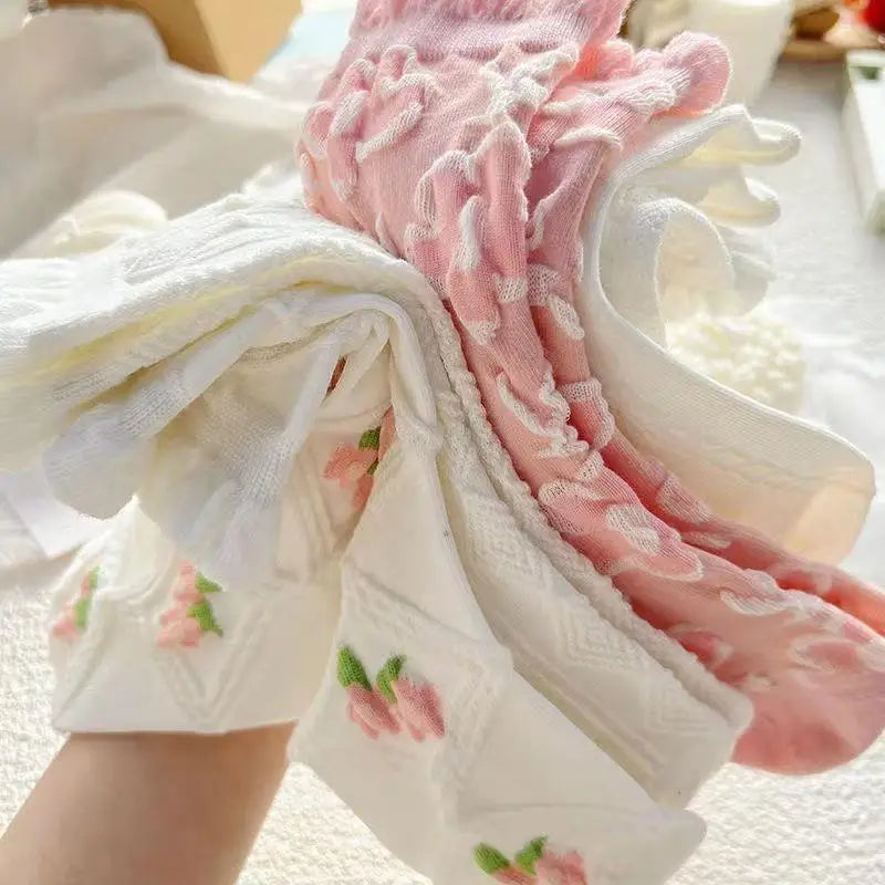 Set de 5 Paires de Chaussettes Kawaii Lolita