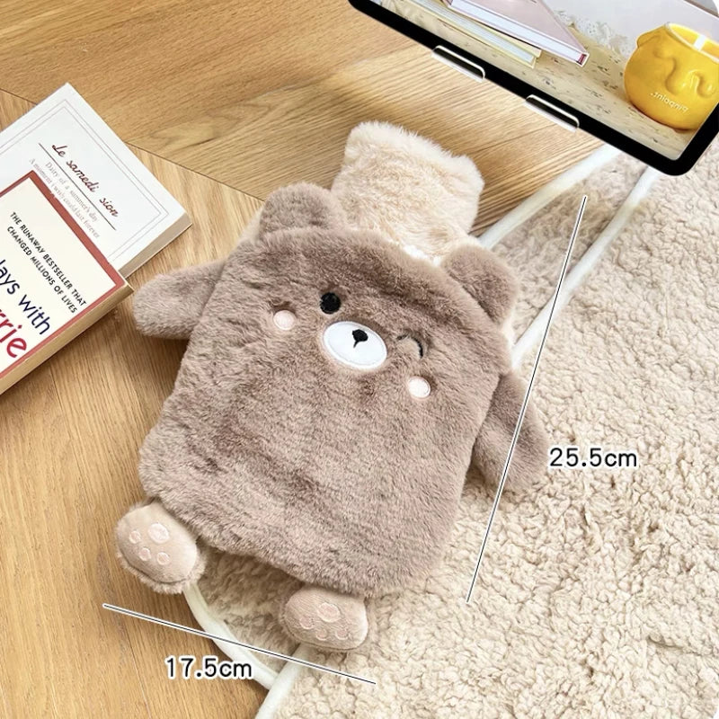 Bouillotte Kawaii avec Peluche Marron (750ml)