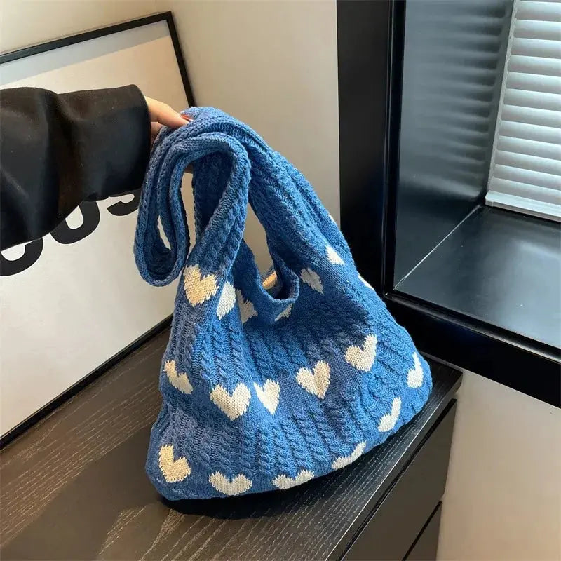 Tote bag - Cœurs Myrtille