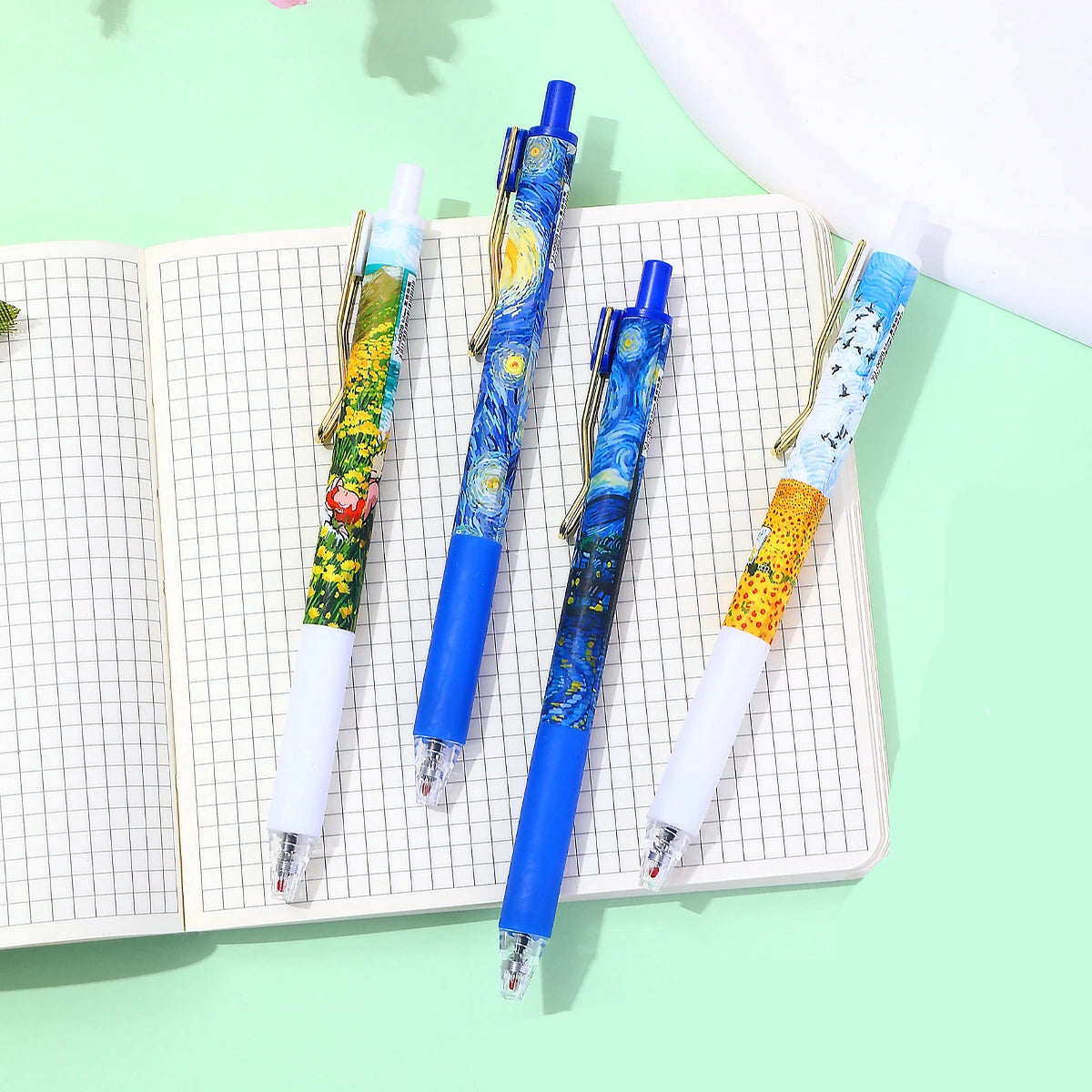 Stylos Gel Kawaii - Inspiration Van Gogh