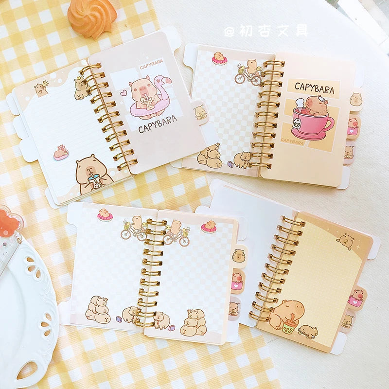 Carnet Journal Kawaii Capybara - Accessoire de Papeterie Adorable